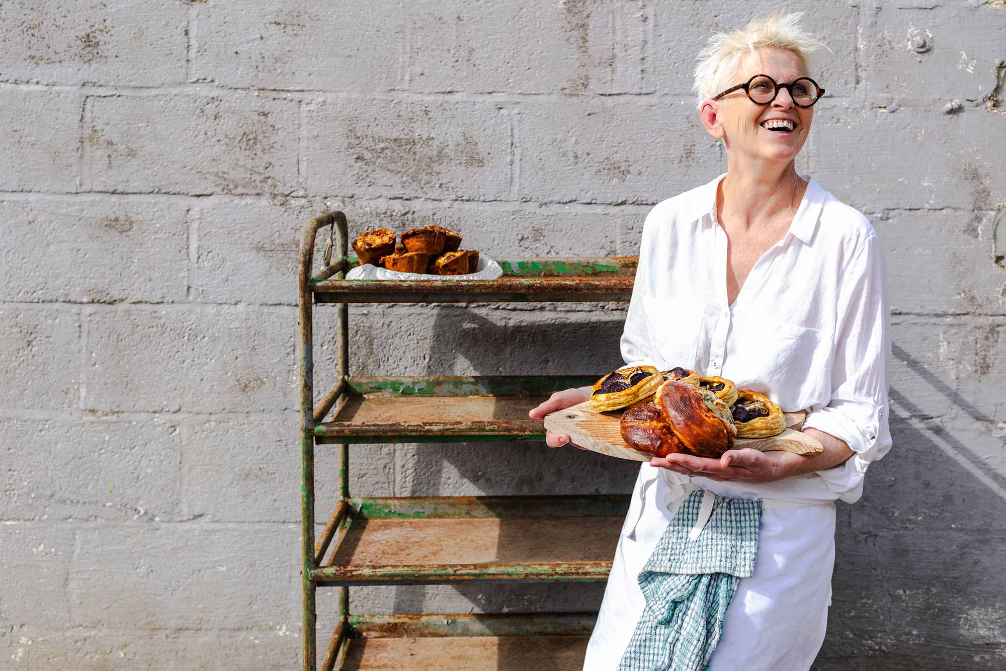 Lizzie Standing Outside her Dorset Bakery